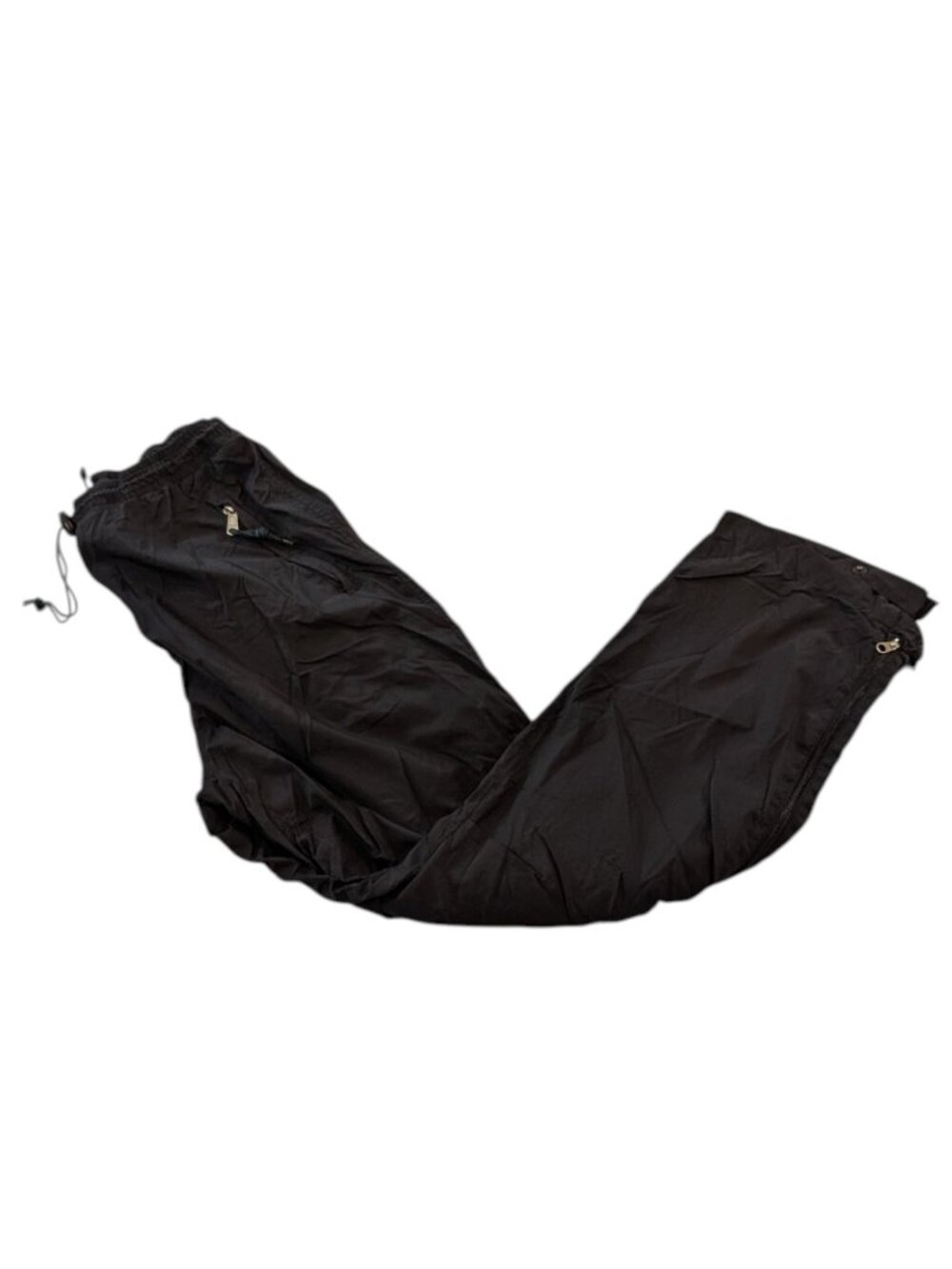 Eastern Mountain Sports Windbreaker Pants Sz M Mesh Lined Black Hiking Gorpcore